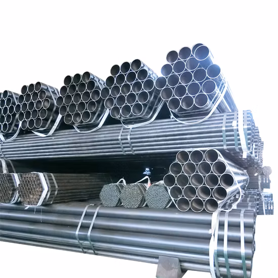 Venda a preço de fábrica Astm Q235 mergulhado a quente 60g zinco galvanizado 304 aço inoxidável carbono soldado sem costura de metal redondo tubo e tubo de aço oco