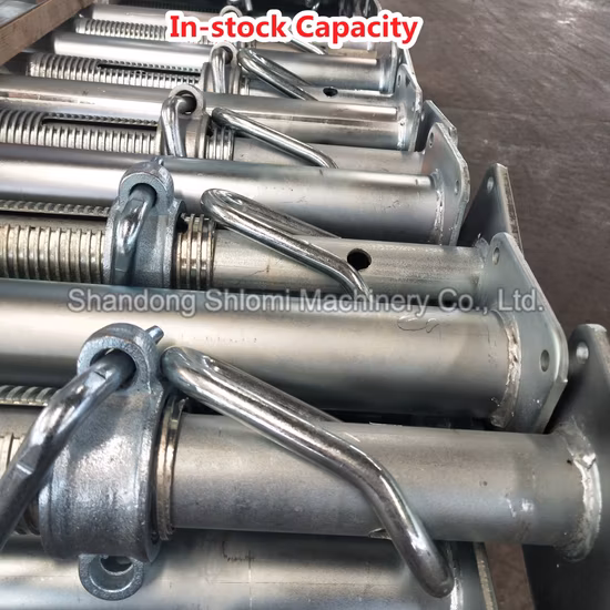 EN1065 Andaime galvanizd para construção leve e pesado Poste telescópico de cofragem Suporte de andaimes de construção/ escoramento suporte de aço ajustável