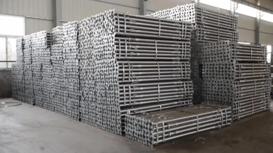 Material de construção de construção Suporte de aço do Oriente Médio pintado galvanizado Acro Jack Cofragem escoramento de suporte de aço pesado Suporte de aço para cofragem